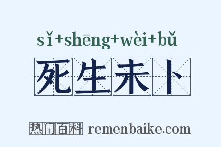死生未卜是什么意思的图片
